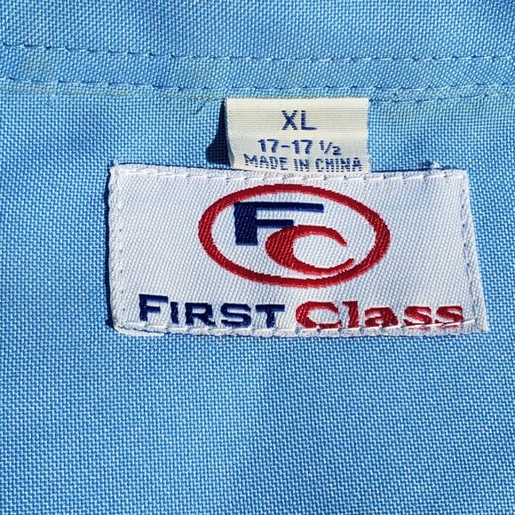 Men's Blue Work Shirt (size-XL) - Picture 4 of 8
